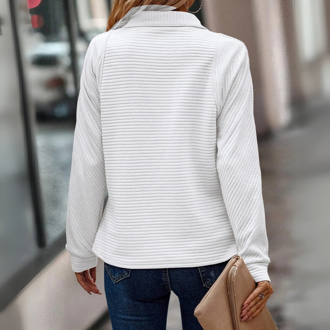 Vina | Élegant pull à mi-zip