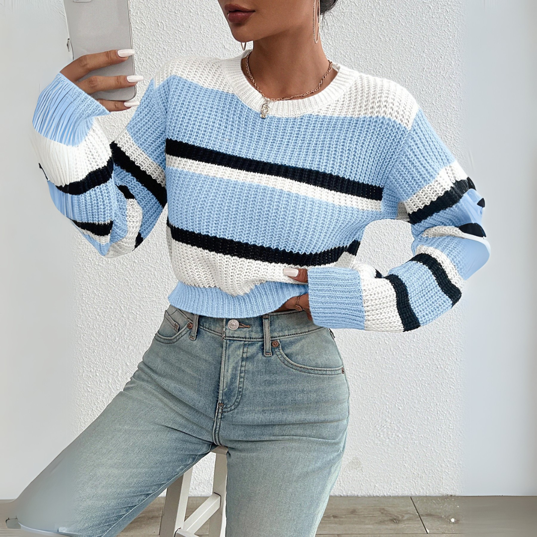 Celia | Pull en maille avec épaules dénudées