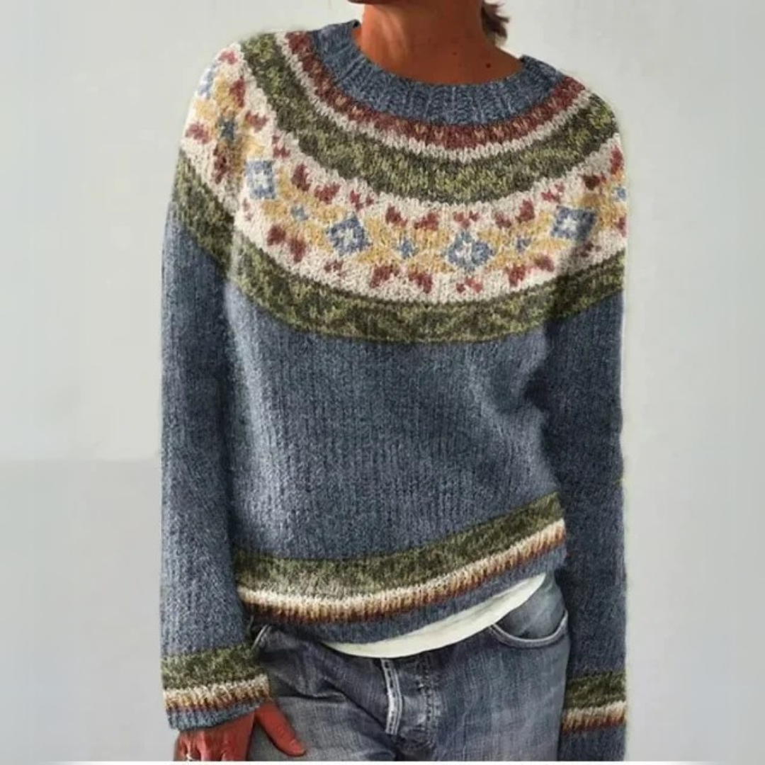 Mercedes | Pull en maille d'hiver à motif