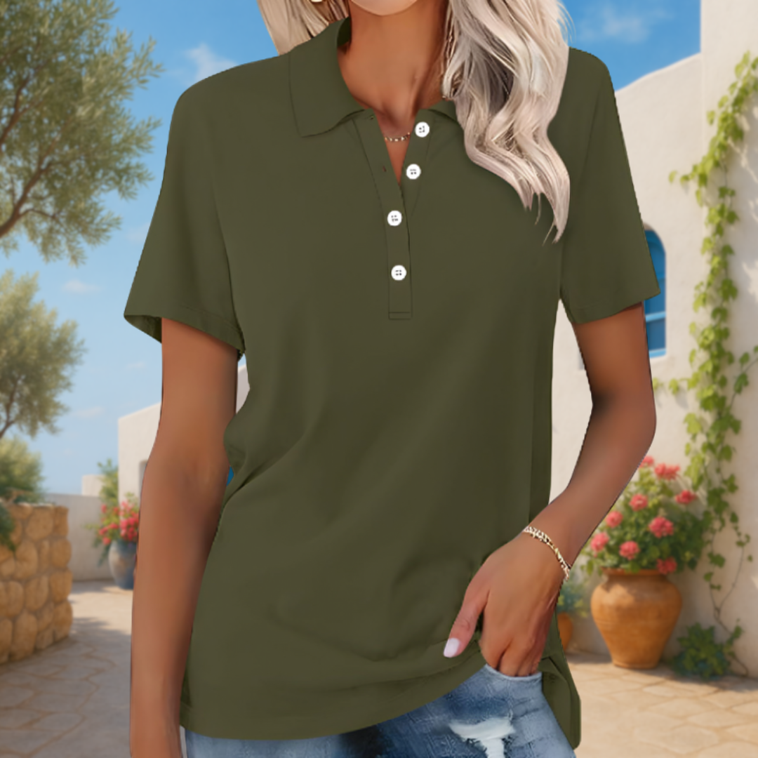 Mia | Polo en matériaux durables pour femme