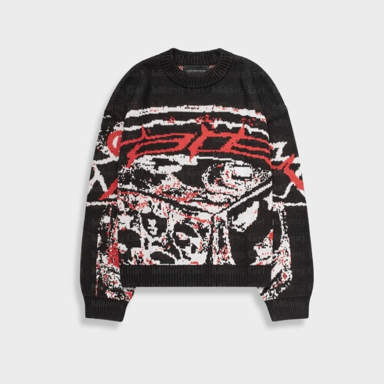 Vintage Hollow Out Pullover