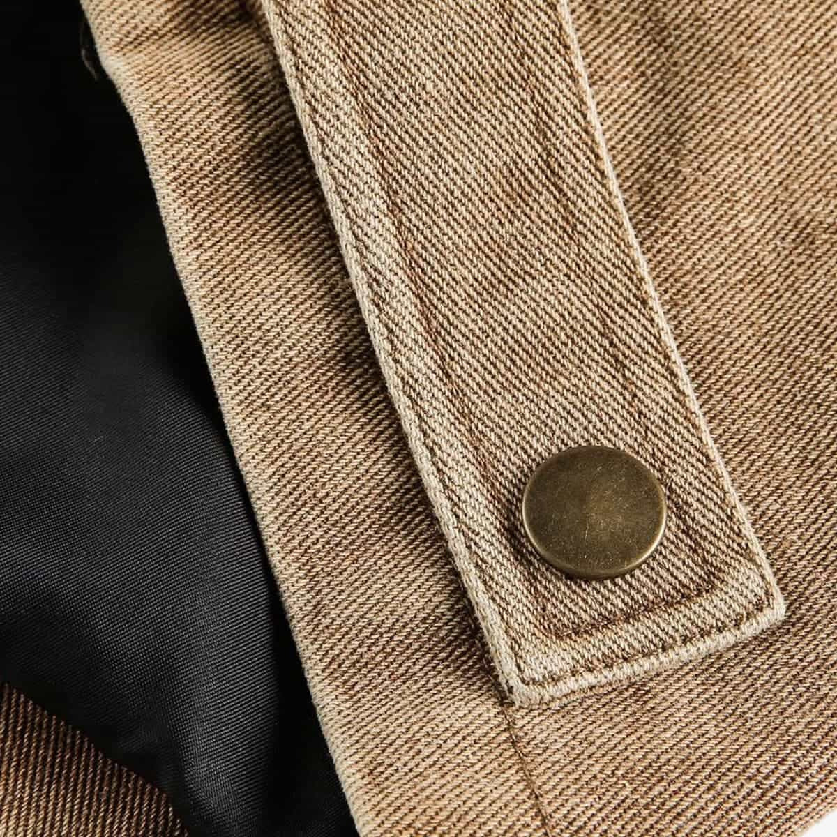 Punk Retro Collage Print Distressed Heavy Jacket - 2539