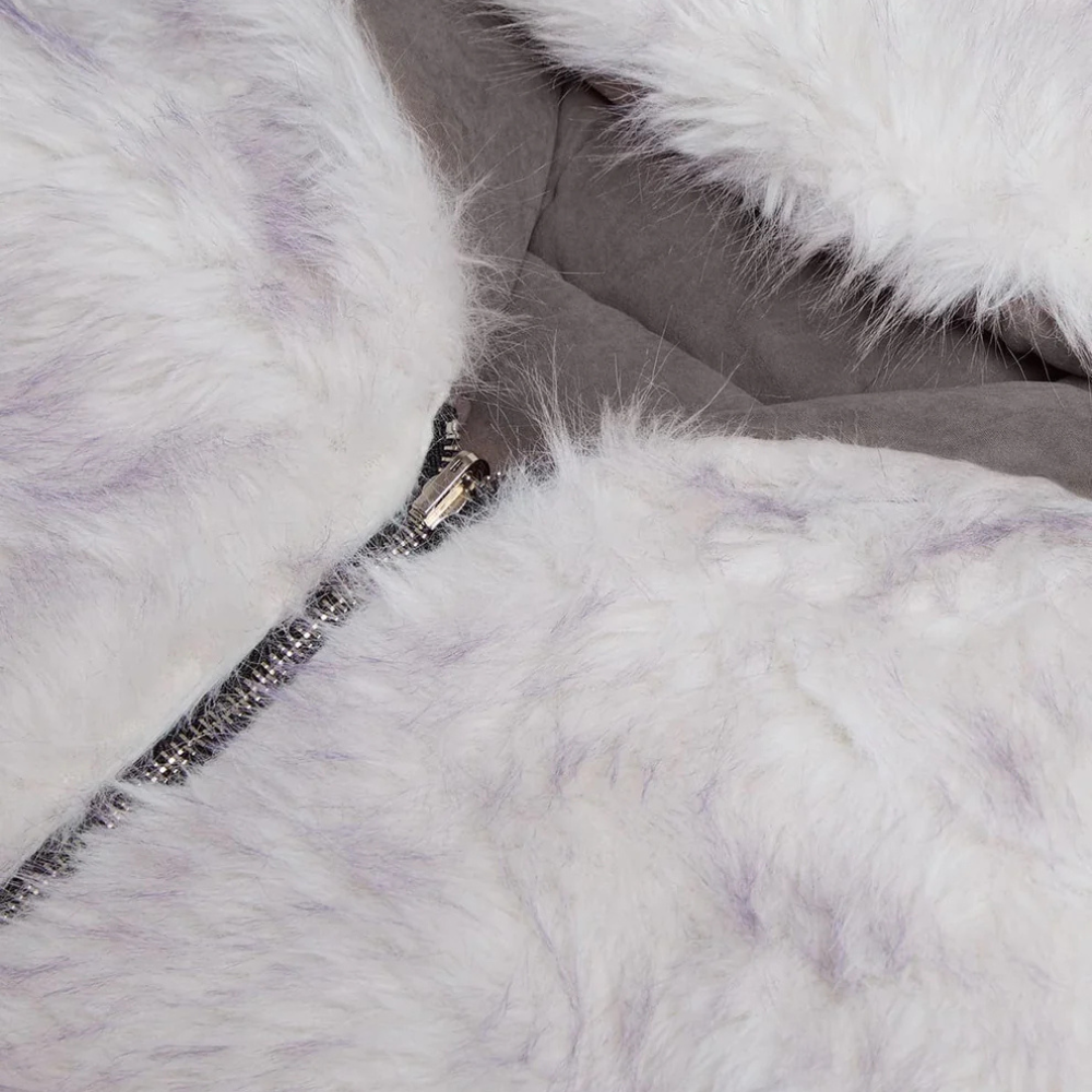 Oversized Reversible Fur Hooded Jacket