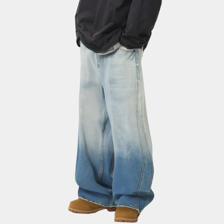 DCRB White Washed Baggy Denim Jeans