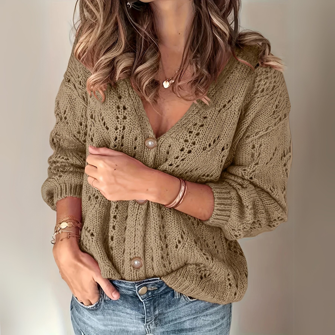 Manuela | Pull en maille avec boutons