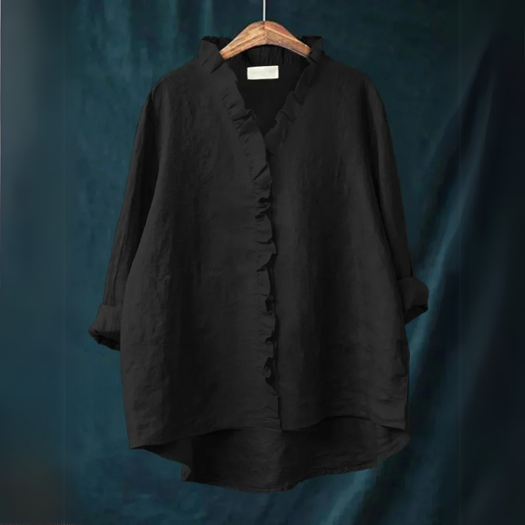 Sanela | Chemise décontractée à volant