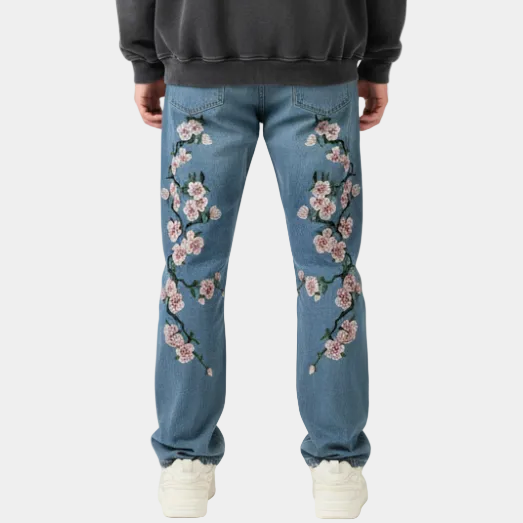 'Blossom' Embroidered Jeans