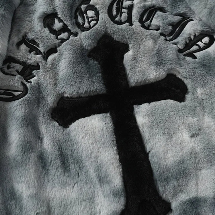 Vintage Warm Cross Fleece Jacket